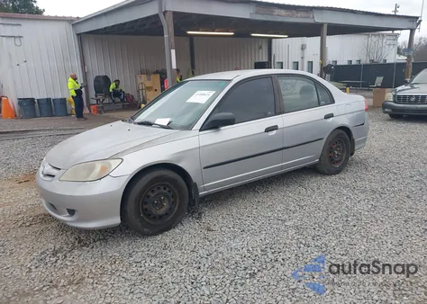 2005 Honda Civic Vp from USA, damaged, VIN 2HGES16365H556857